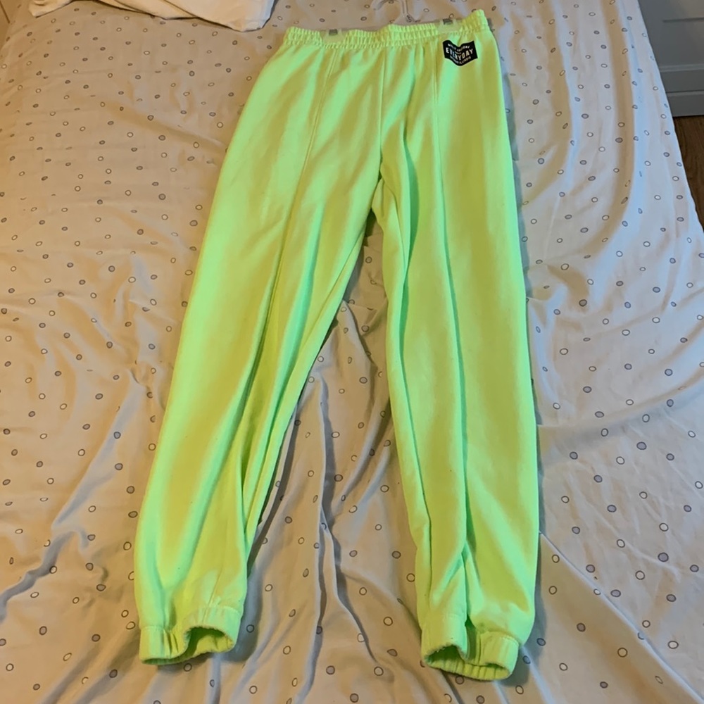 Neon sweatpants